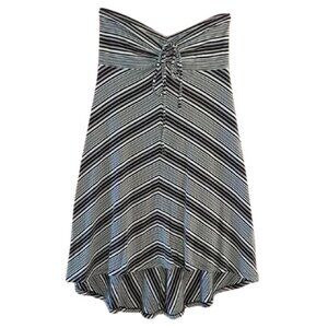 Women's S Patagonia Kamala Convertible Dress/Skirt Black & White Chevron